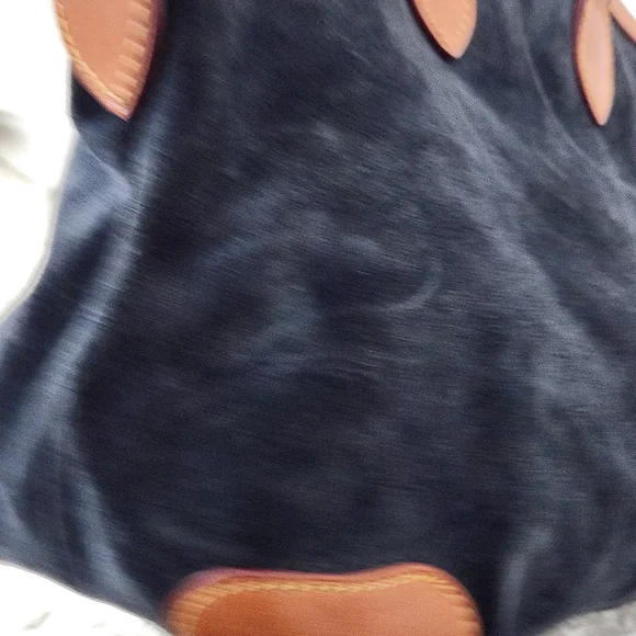 Dooney and Bourke Marine Suede And Leather Satchel Bag J8420049 - Picture 5 of 14